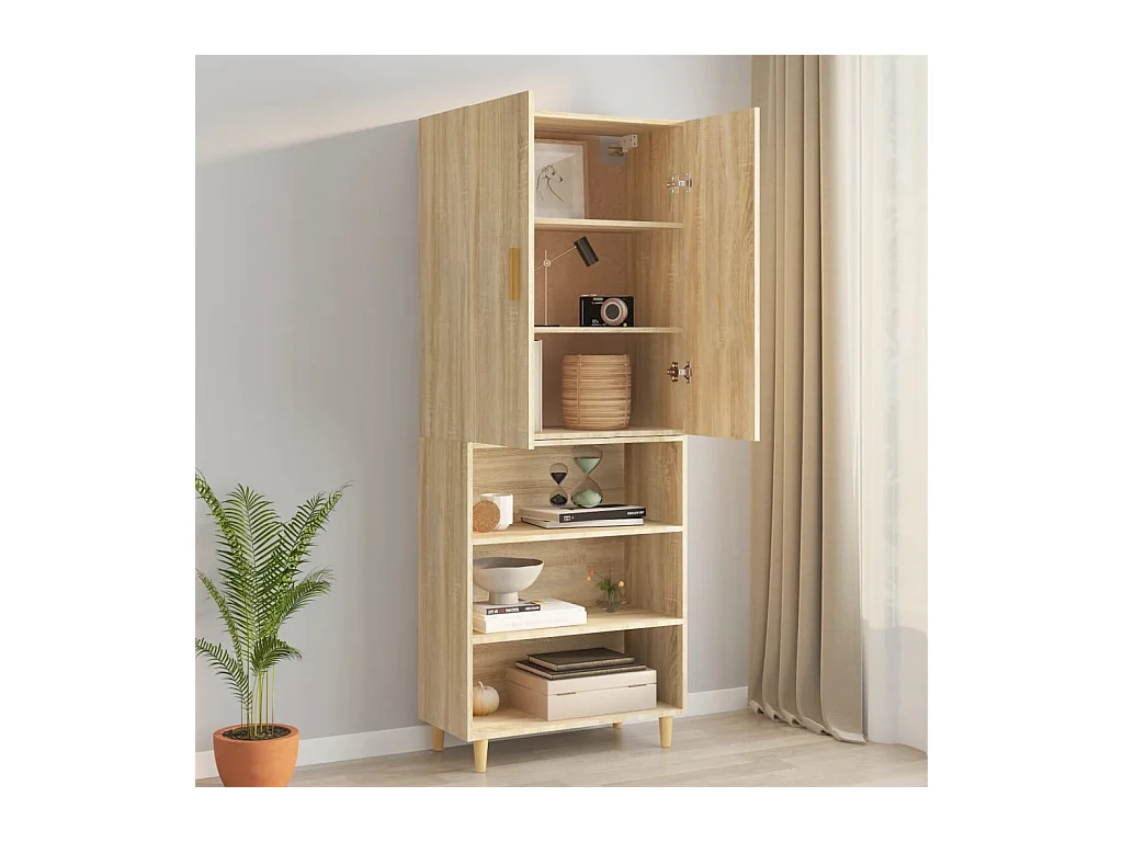 Armoire murale suspendue Chêne sonoma 69,5x34x90 cm