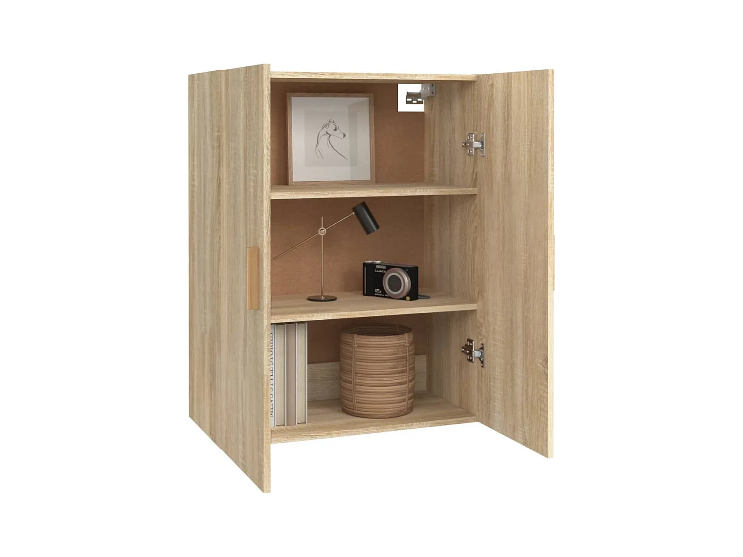 Armoire murale suspendue Chêne sonoma 69,5x34x90 cm