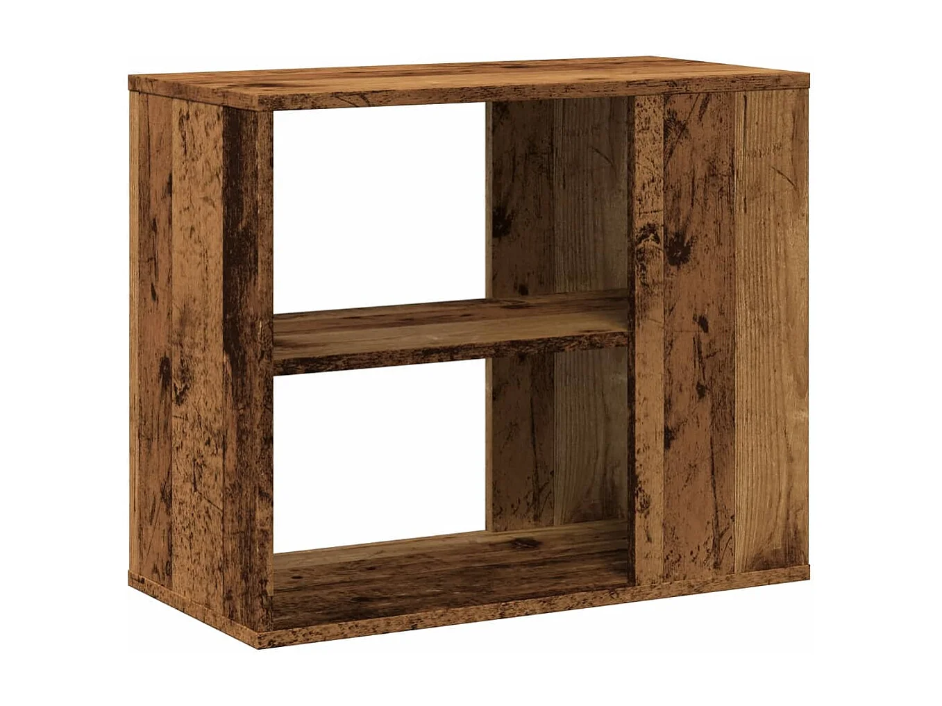 Mobiletto laterale in legno vecchio 60x30x50 cm in legno composito