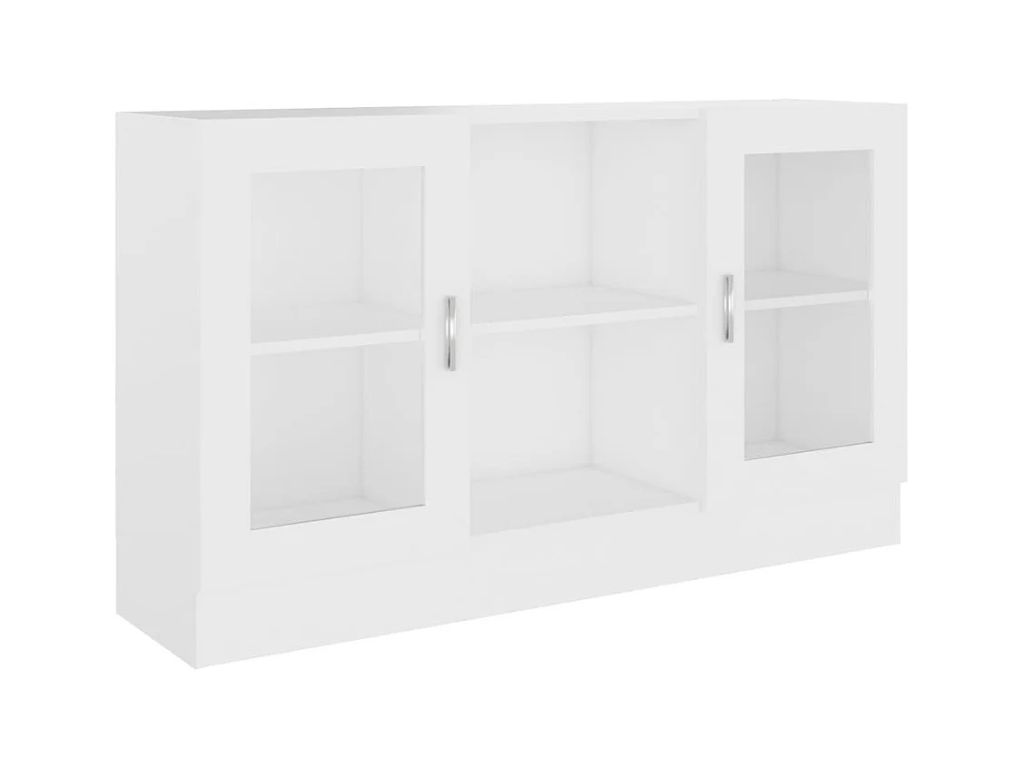 Armoire à vitrine Blanc 120x30,5x70 cm Bois d'ingénierie