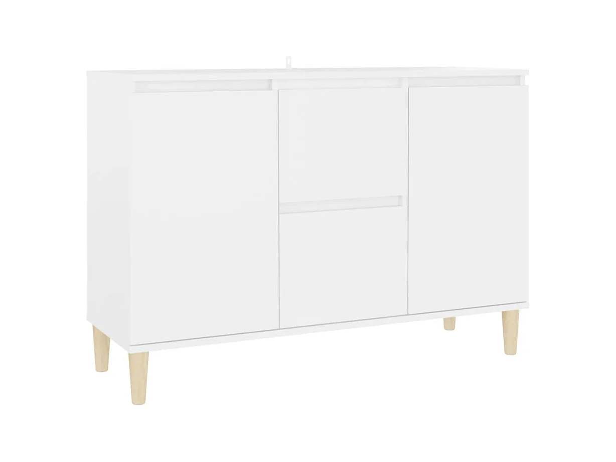 Buffet blanc 101x35x70 cm bois d'ingénierie