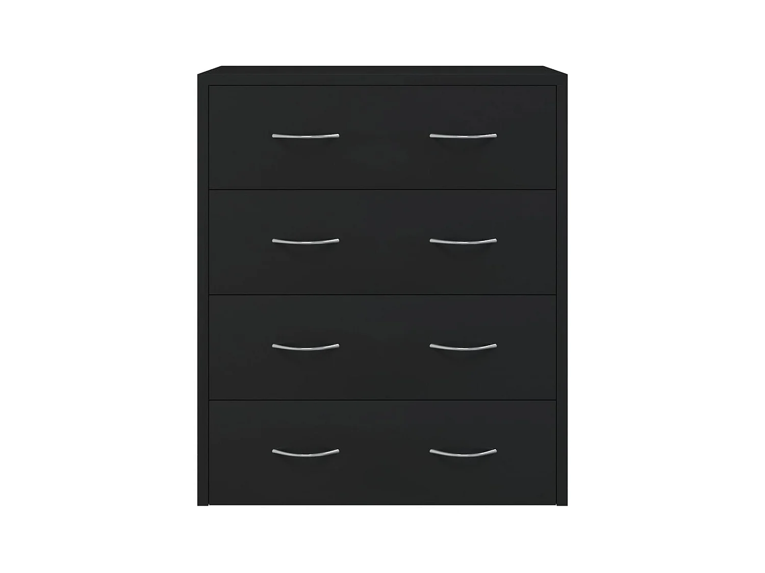 Buffet avec 4 tiroirs 60x30,5x71 cm Noir