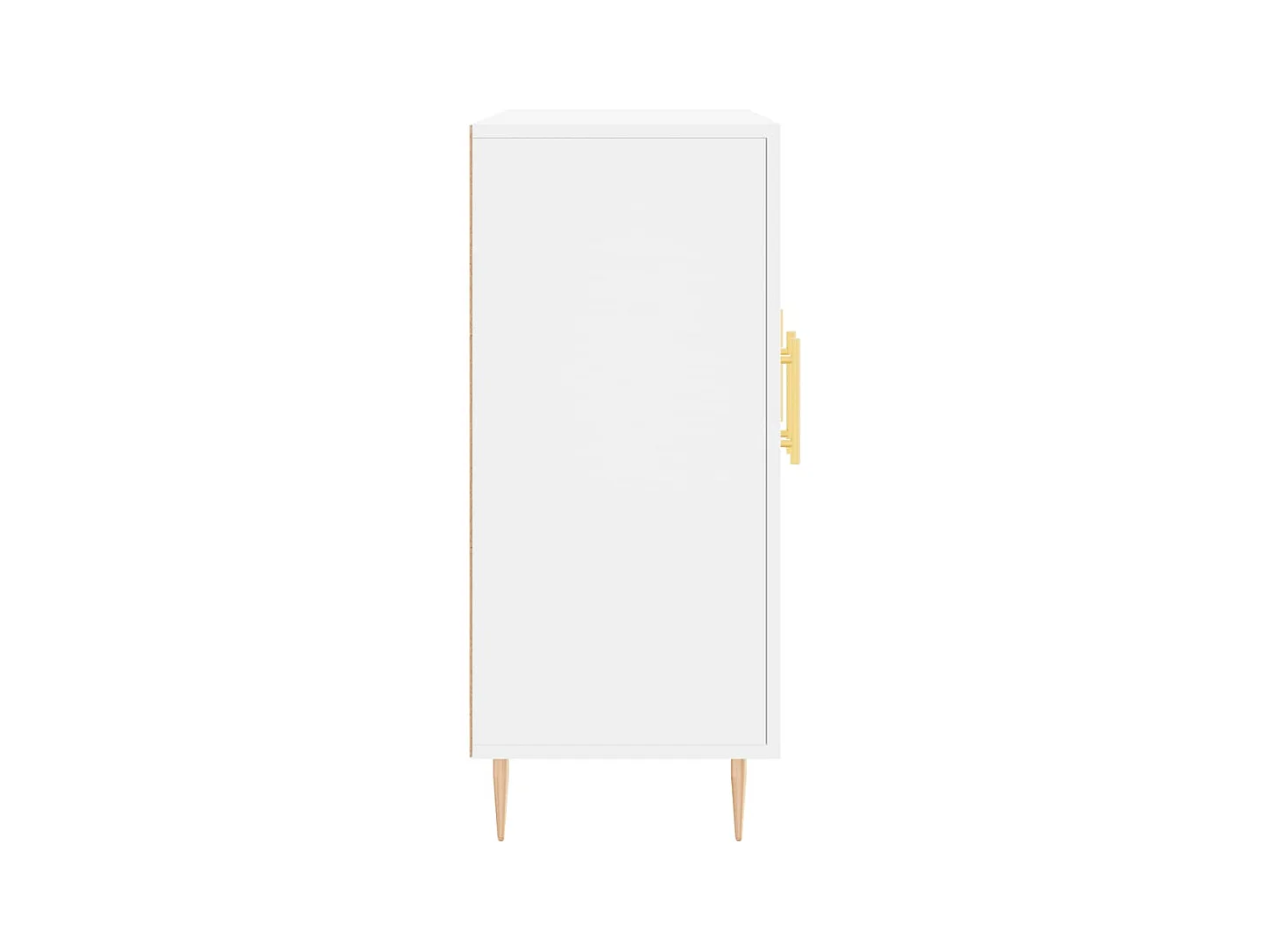 Buffet blanc 90x34x80 cm bois d'ingénierie