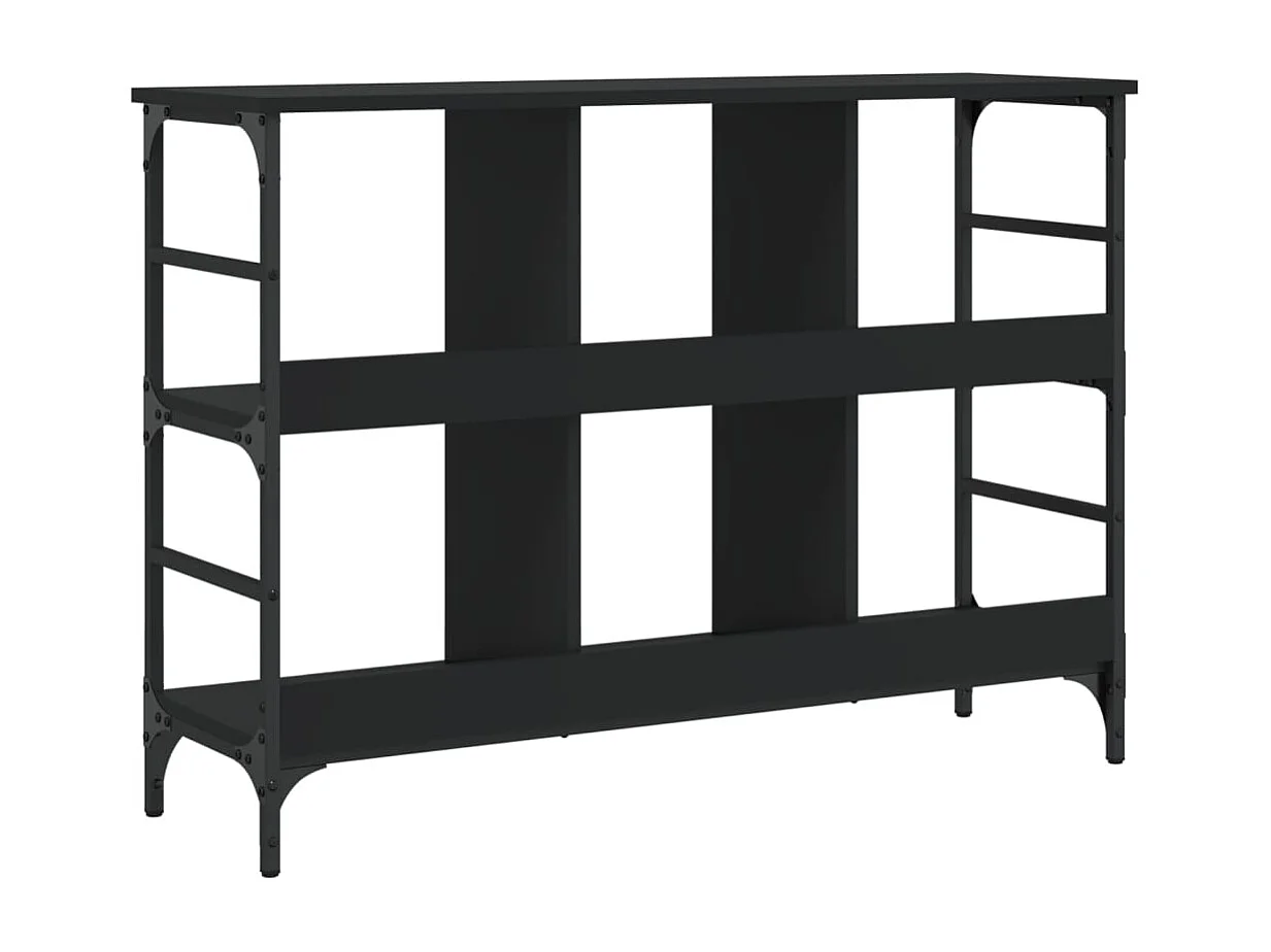 Buffet noir 102x32x73,5 cm bois d'ingénierie