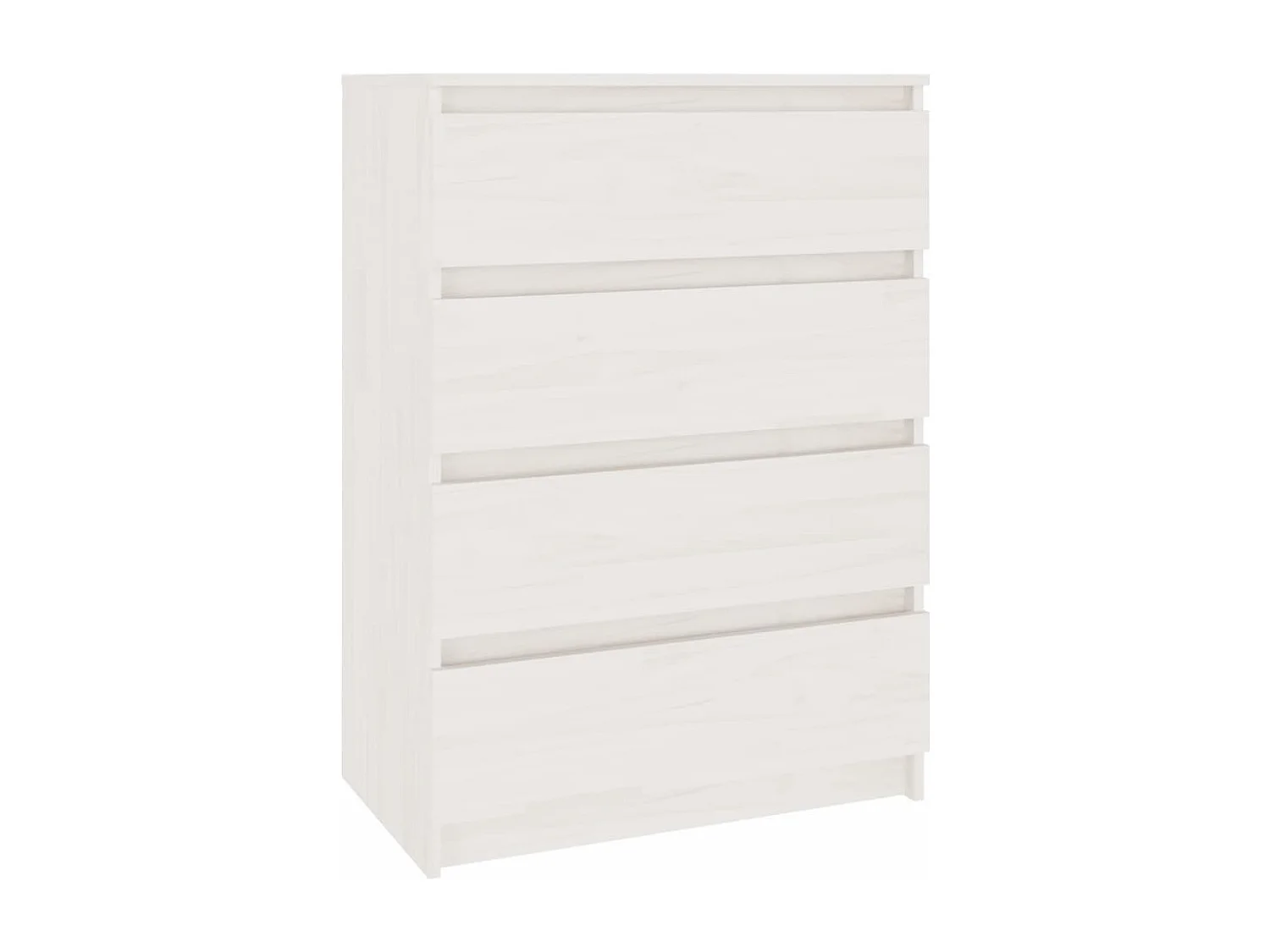 Armoires latérales 3 pcs blanc Bois de pin massif