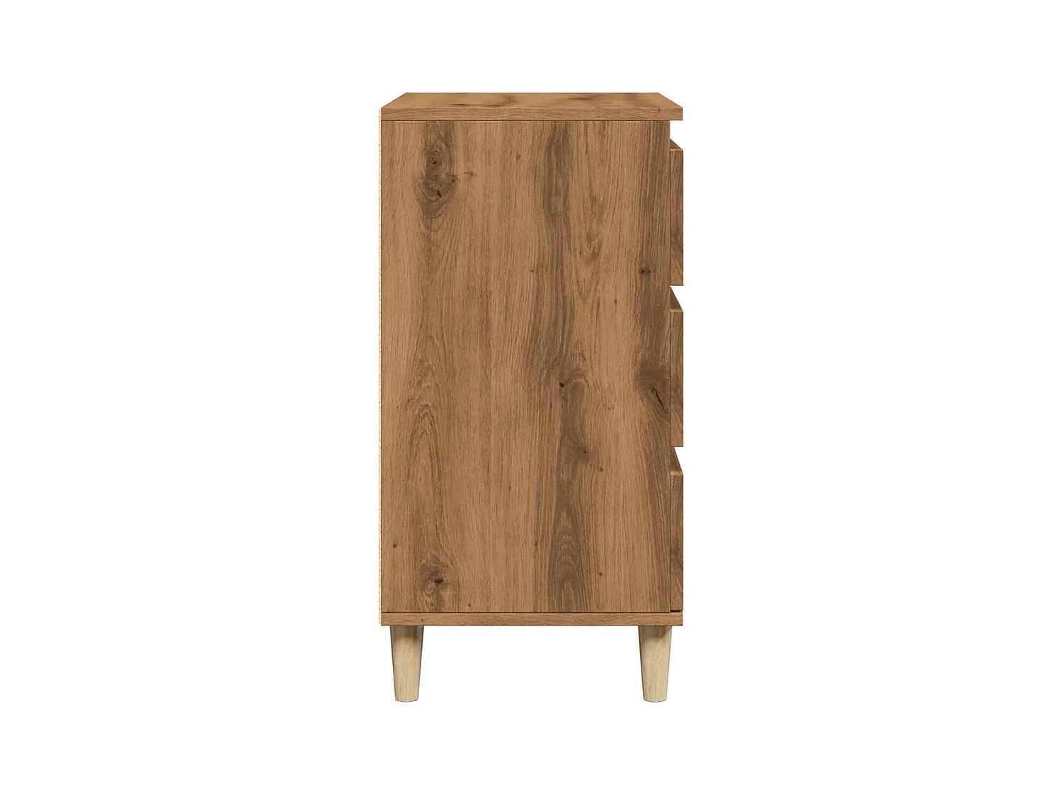 Buffet chêne artisanal 60x35x70 cm bois d'ingénierie