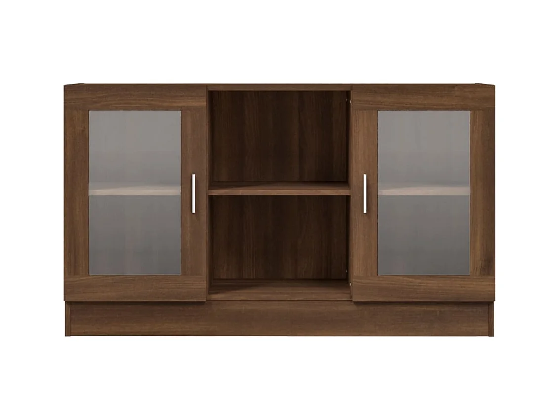 Armoire à vitrine Chêne marron 120x30,5x70 cm Bois d'ingénierie