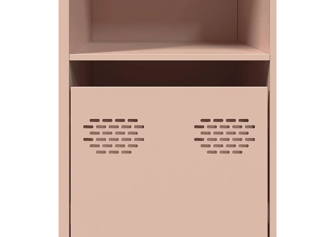 Credenza rosa 135x39x73,5 cm in acciaio laminato a freddo