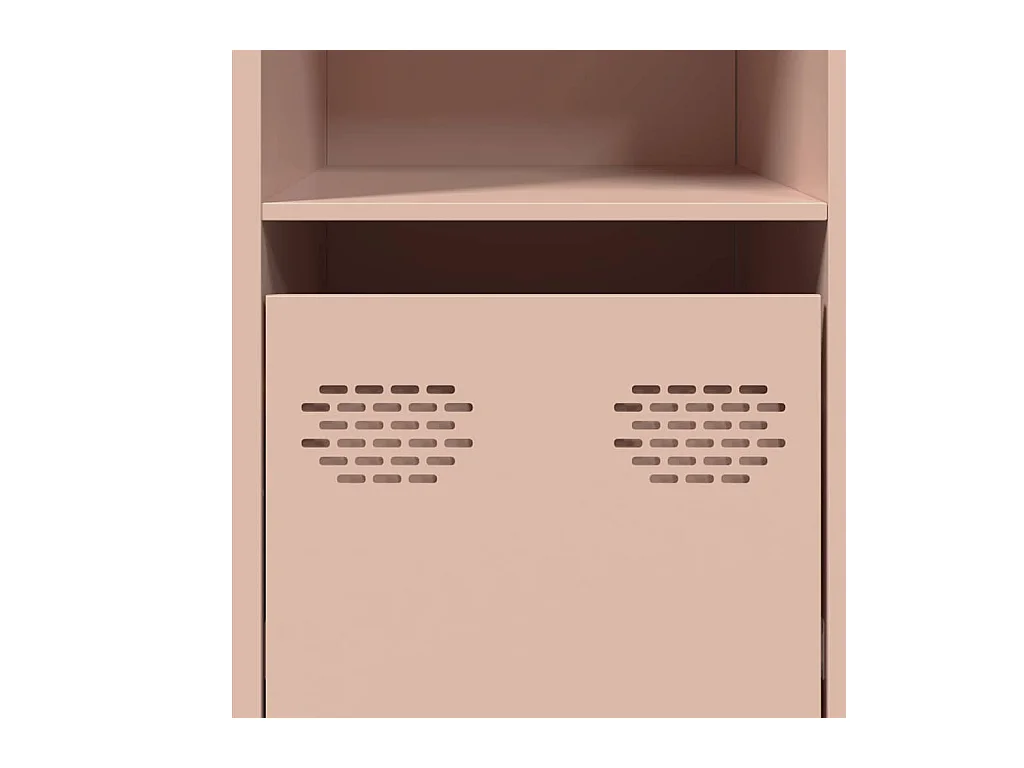 Buffet rose 135x39x73,5 cm acier laminé à froid