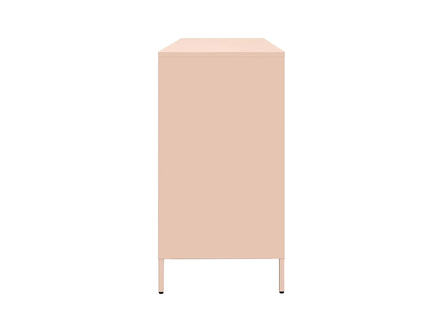 Buffet rose 135x39x73,5 cm acier laminé à froid