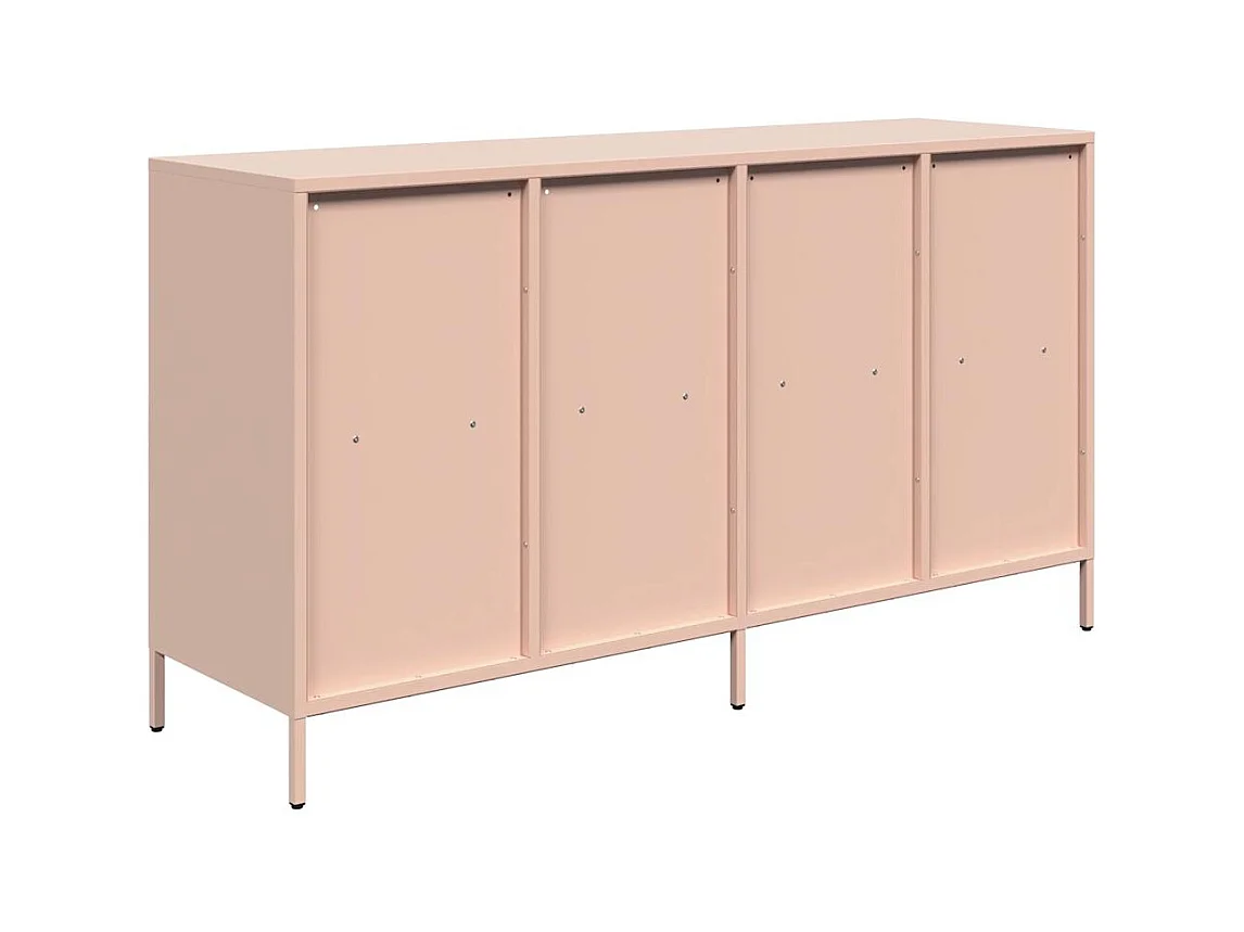 Buffet rose 135x39x73,5 cm acier laminé à froid