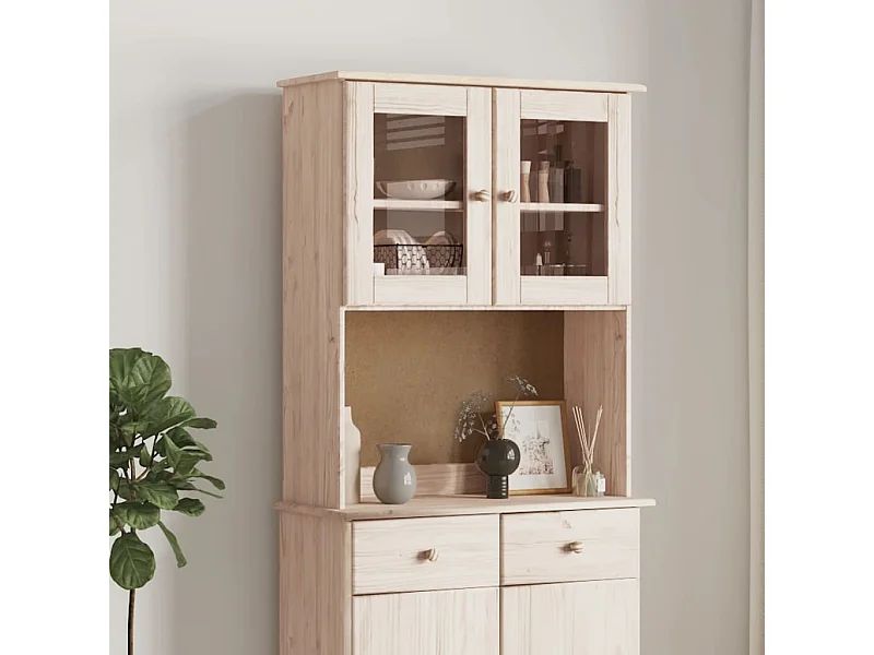 Cassettiera ALTA 77x30x92 cm in legno massello di pino