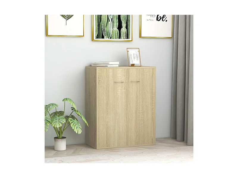 Buffet Chêne sonoma 60x30x75 cm Bois d'ingénierie