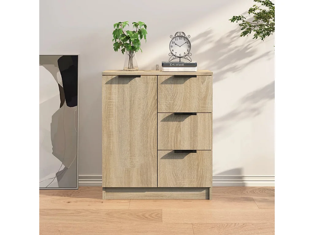 Credenza in rovere Sonoma 60x30x70 cm in legno ingegnerizzato
