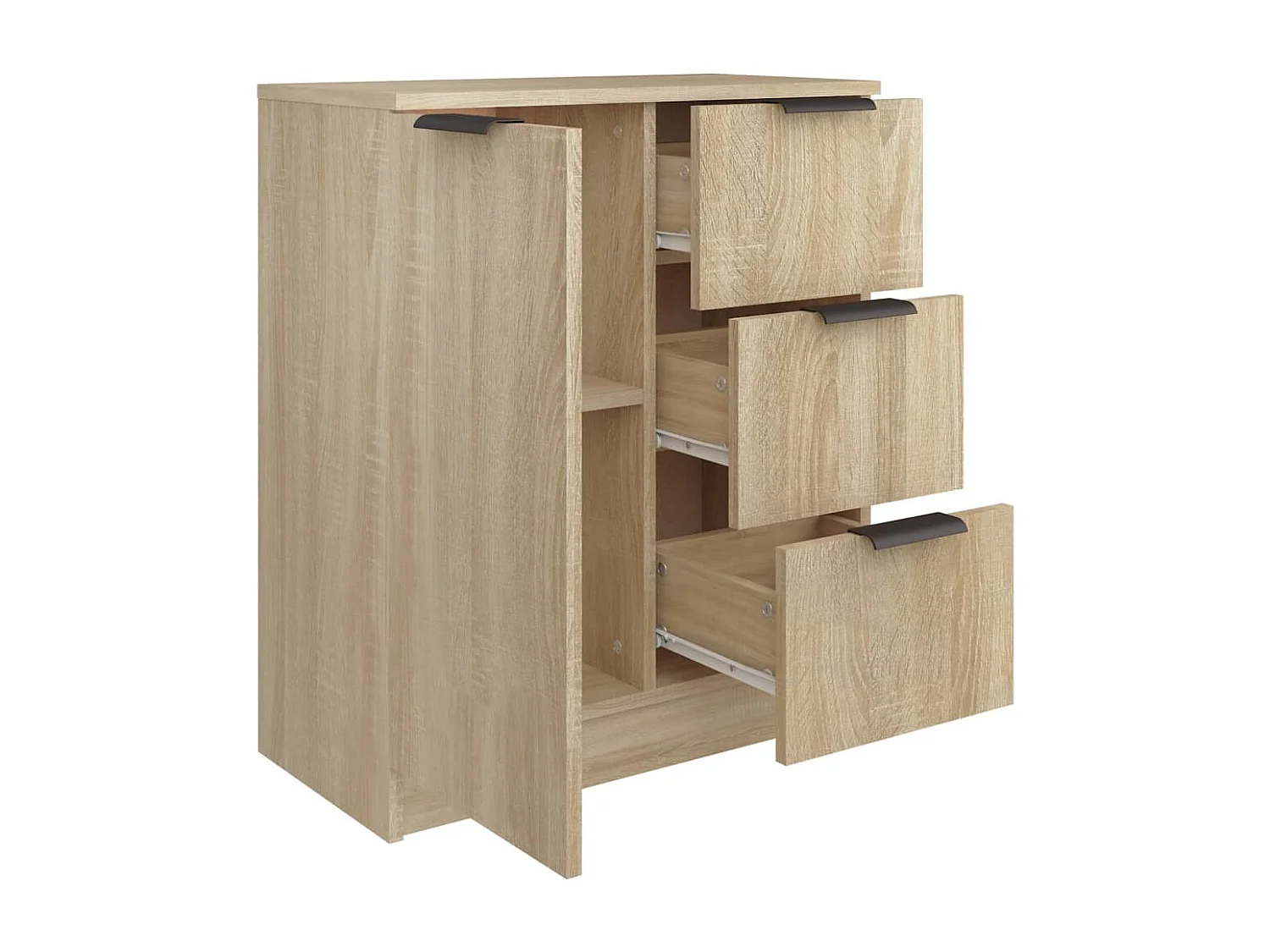 Credenza in rovere Sonoma 60x30x70 cm in legno ingegnerizzato