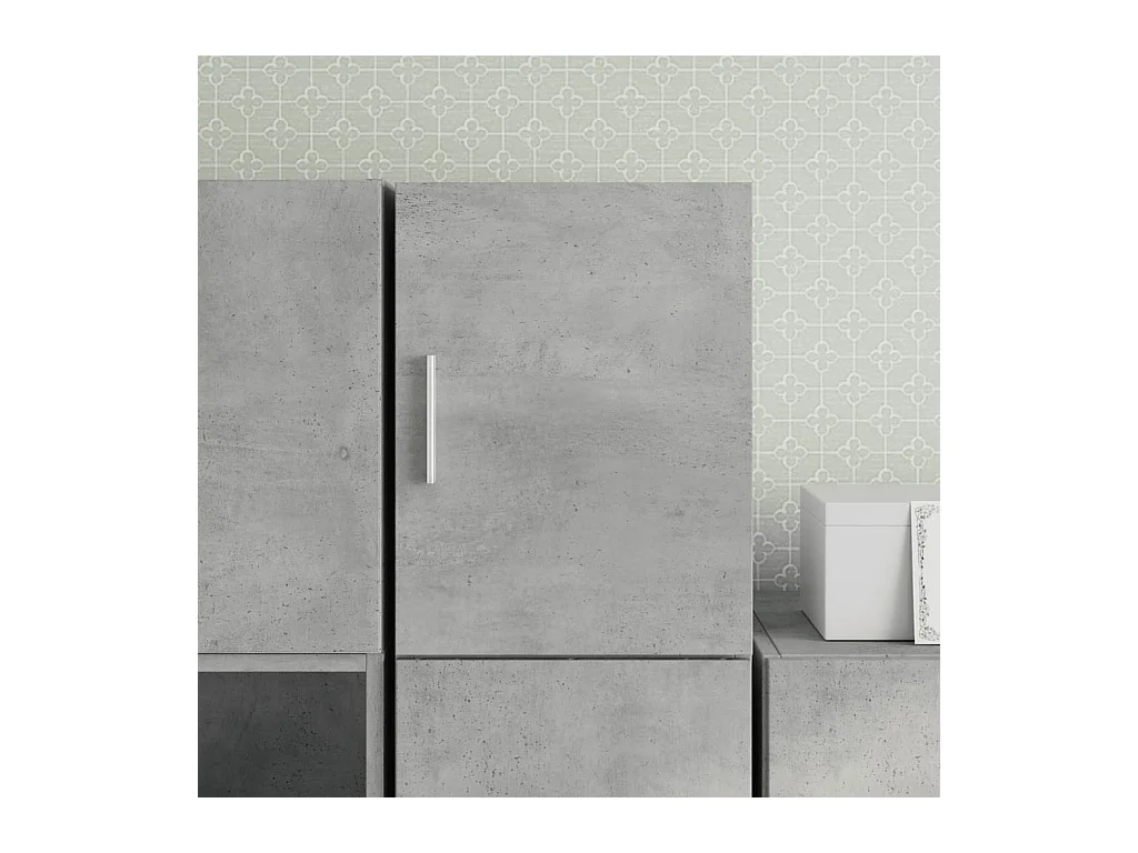 Armoire murale gris béton 30x42,5x40 cm bois d'ingénierie