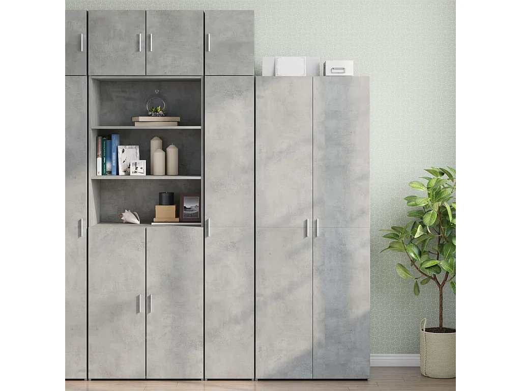 Armoire murale gris béton 30x42,5x40 cm bois d'ingénierie