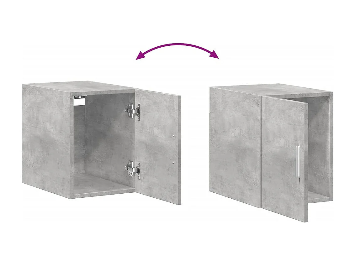Armoire murale gris béton 30x42,5x40 cm bois d'ingénierie