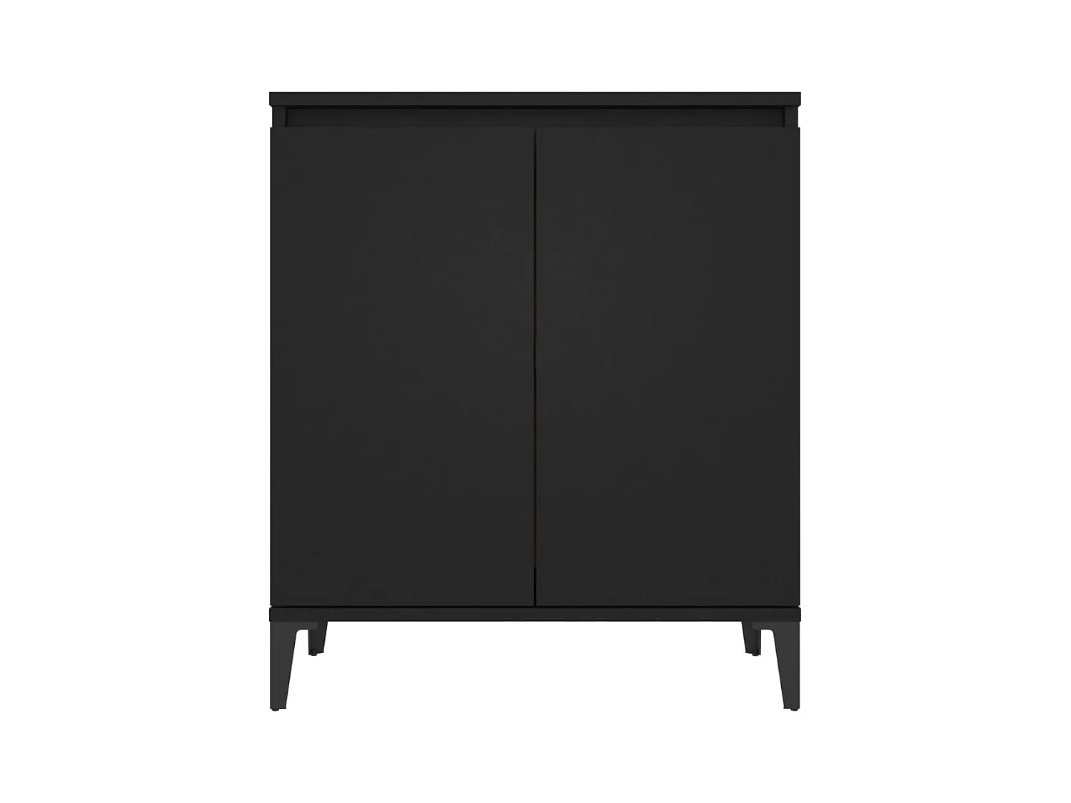 Buffet noir 60x35x70 cm bois d'ingénierie