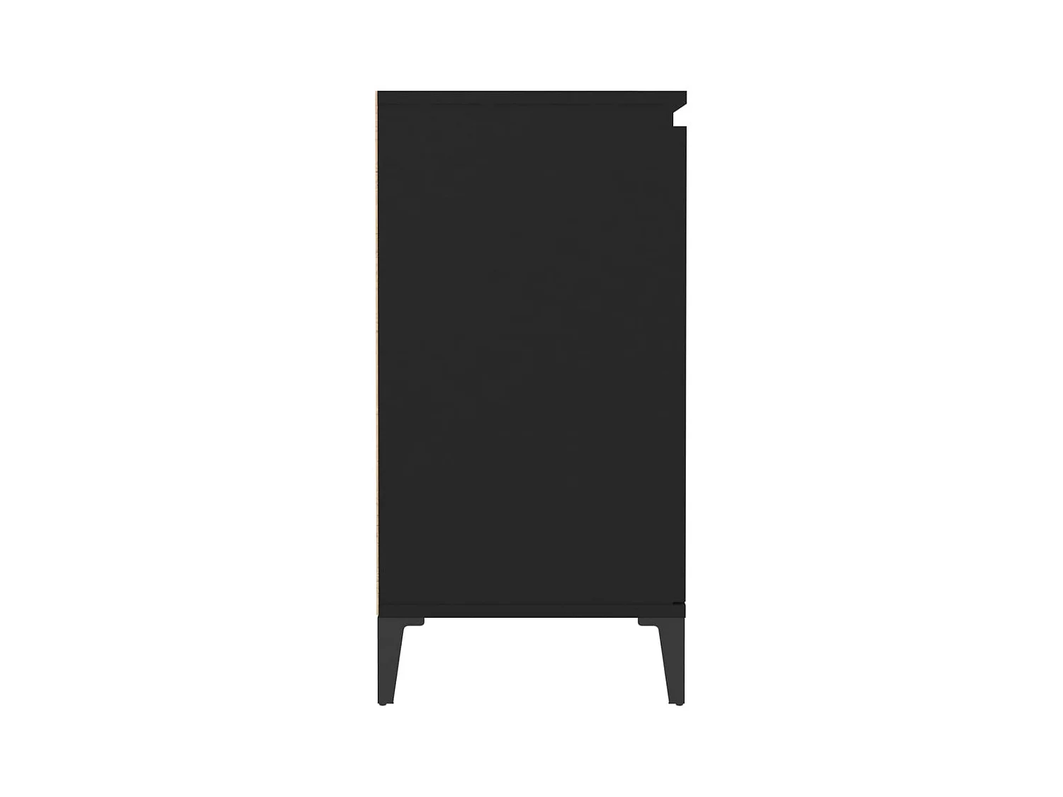 Buffet noir 60x35x70 cm bois d'ingénierie