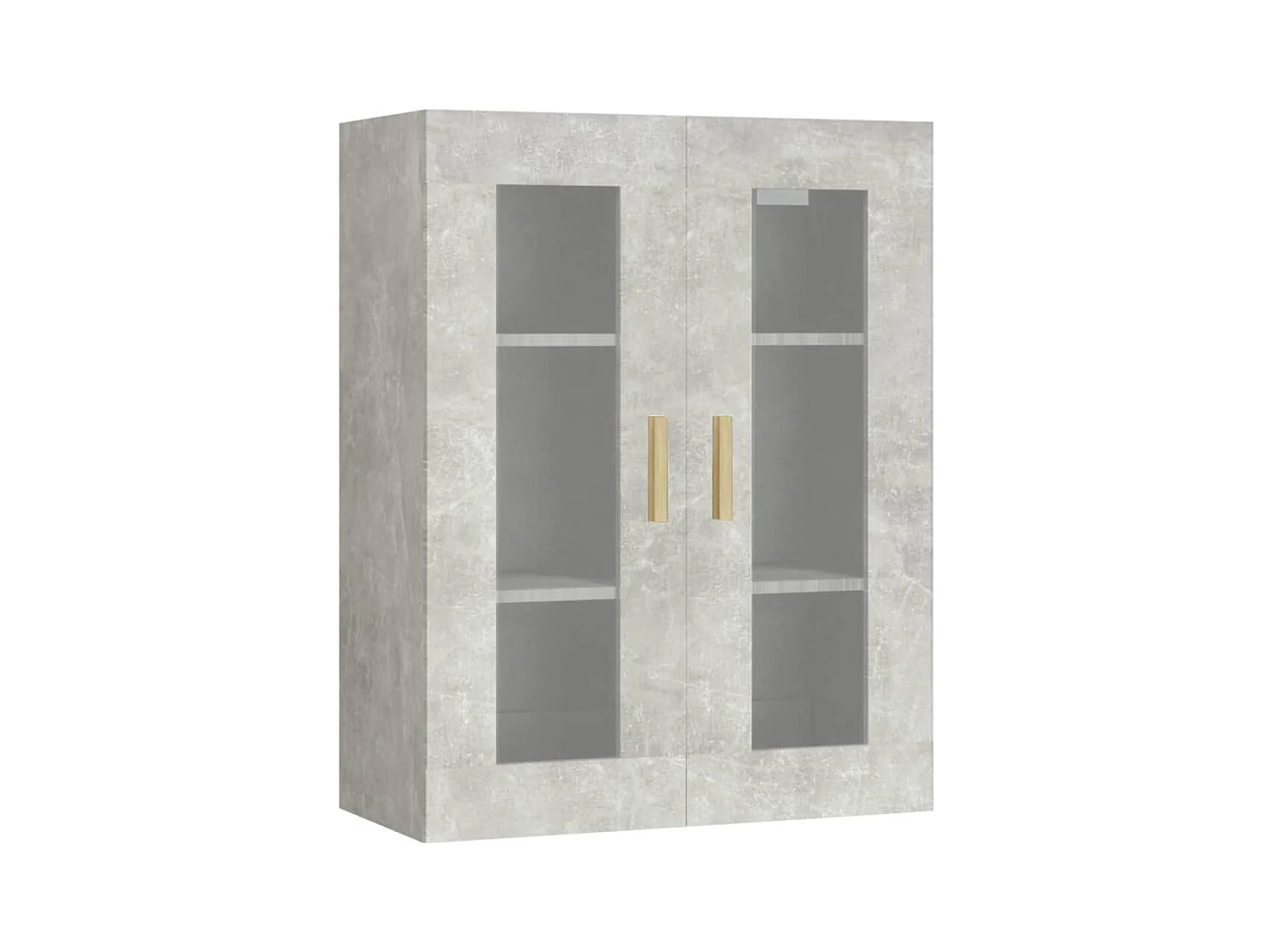 Armoire murale suspendue Gris béton 69,5x34x90 cm