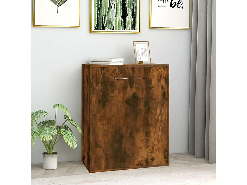 Gerookt Eiken Dressoir 60x30x75 cm Engineered Wood