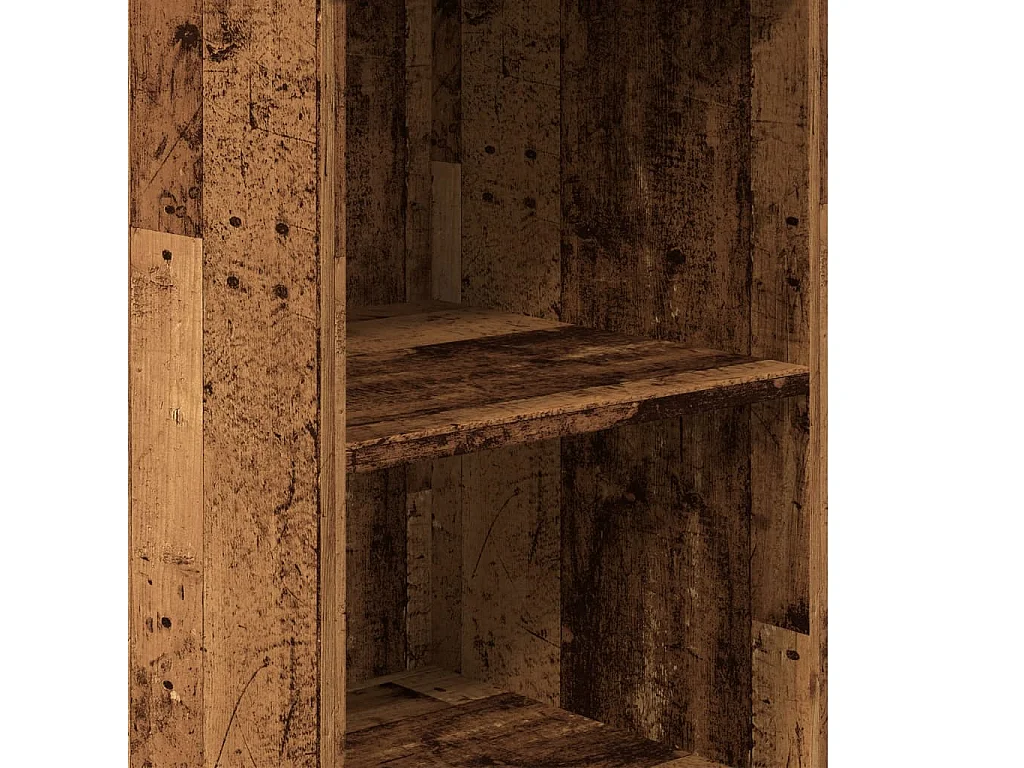 Buffet haut vieux bois 36x35,5x103,5 cm bois d'ingénierie