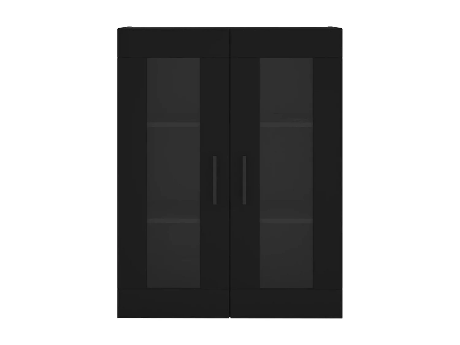 Mobiletto da parete nero 69,5x34x90 cm