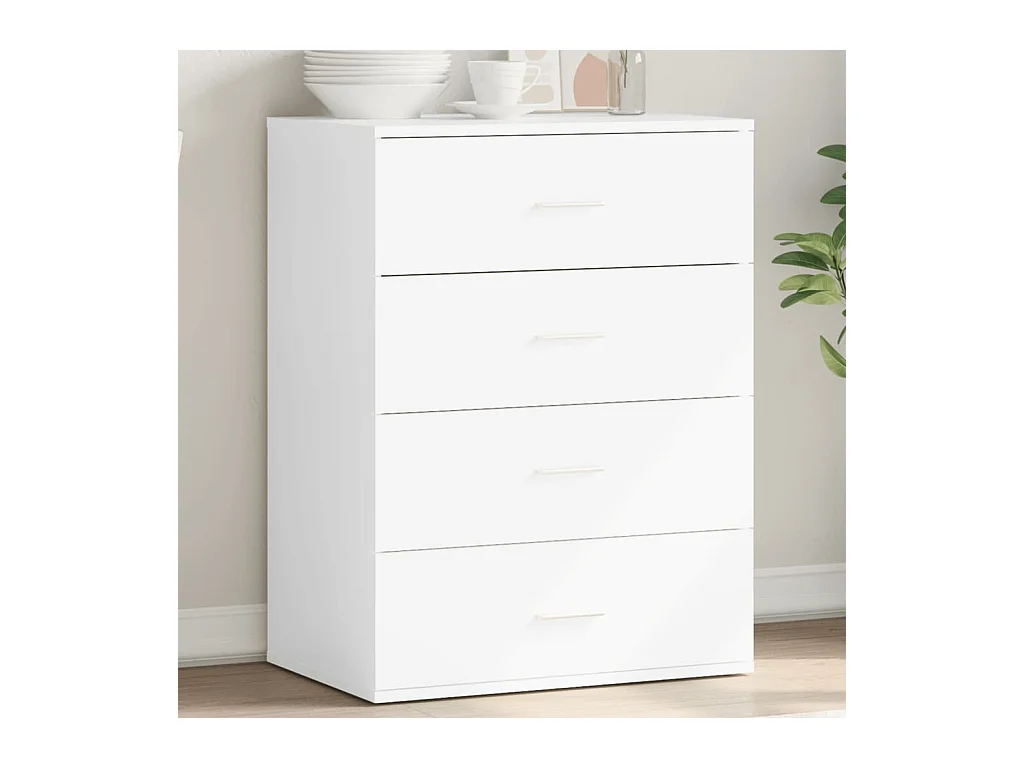 Buffet blanc 60x39x80 cm bois d’ingénierie