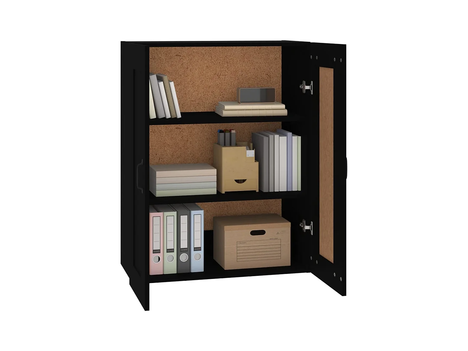 Armoire murale suspendue Noir 69,5x32,5x90 cm