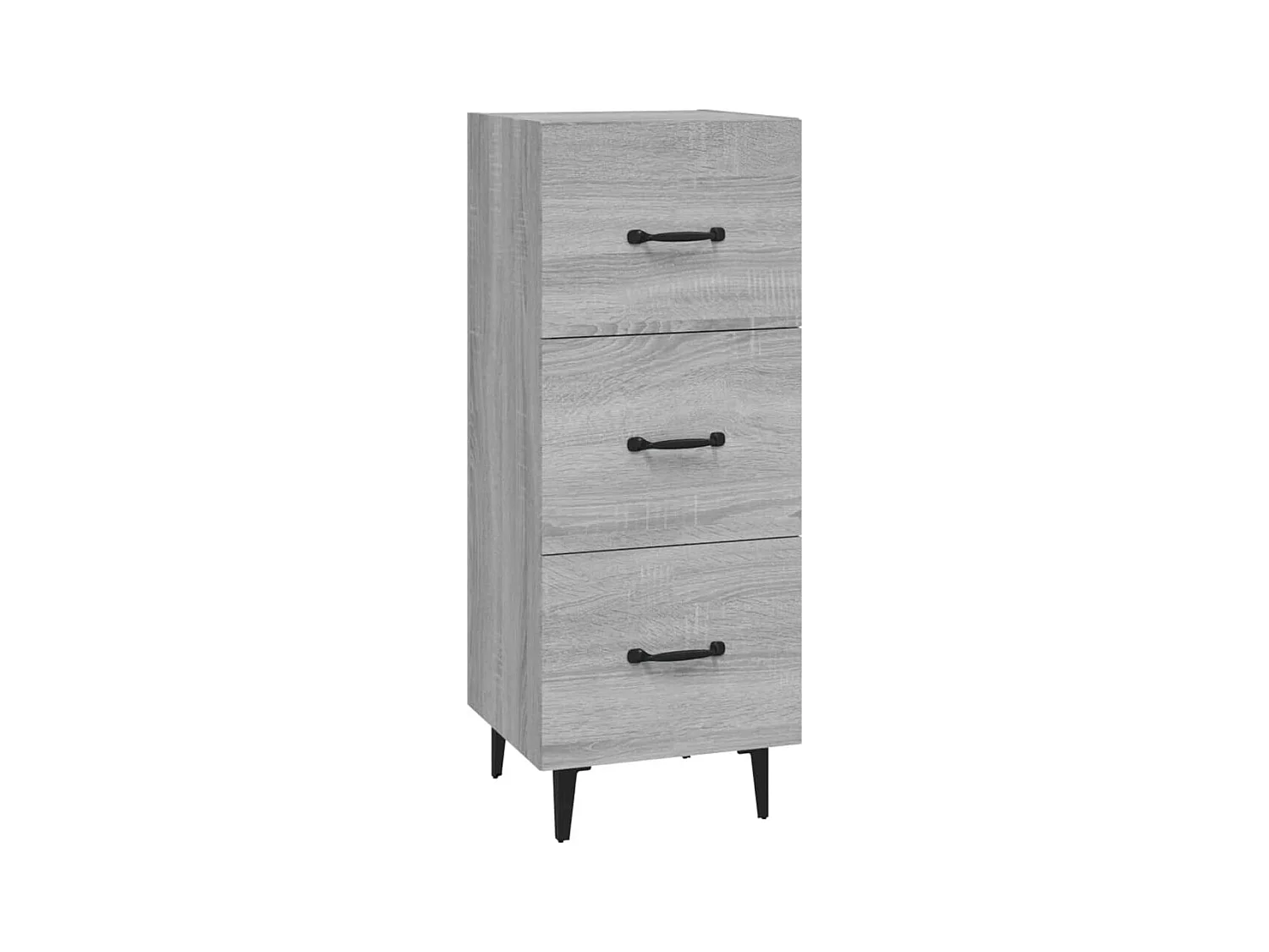 Buffet Sonoma gris 34,5x34x90 cm Bois d'ingénierie
