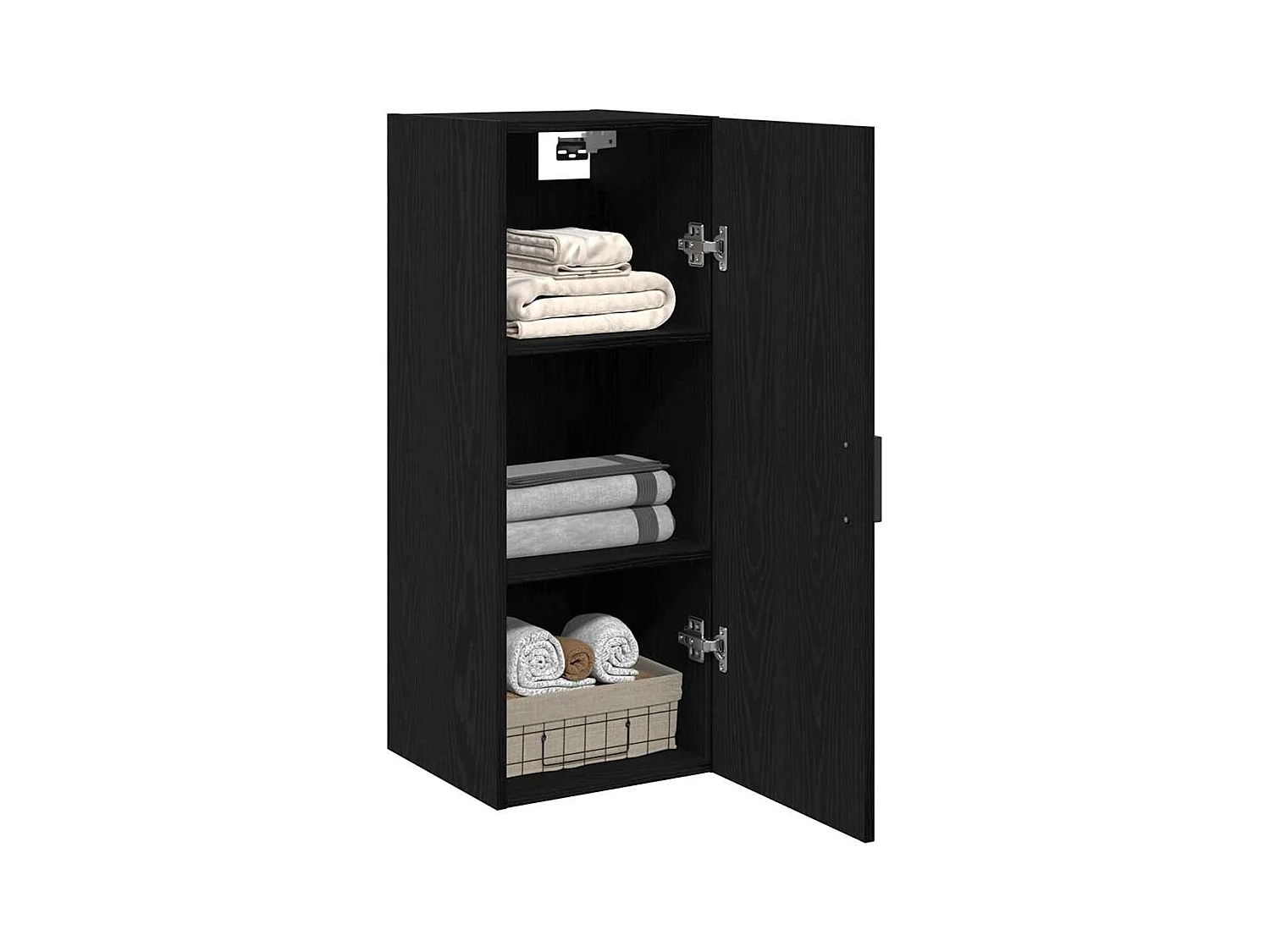 Armoire murale en chêne noir 34,5 x 34 x 90 cm Bois d'ingénierie
