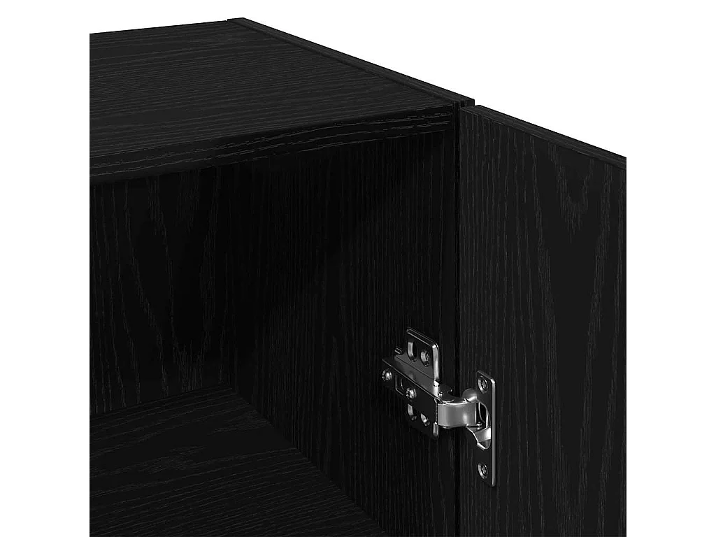 Armoire murale en chêne noir 34,5 x 34 x 90 cm Bois d'ingénierie