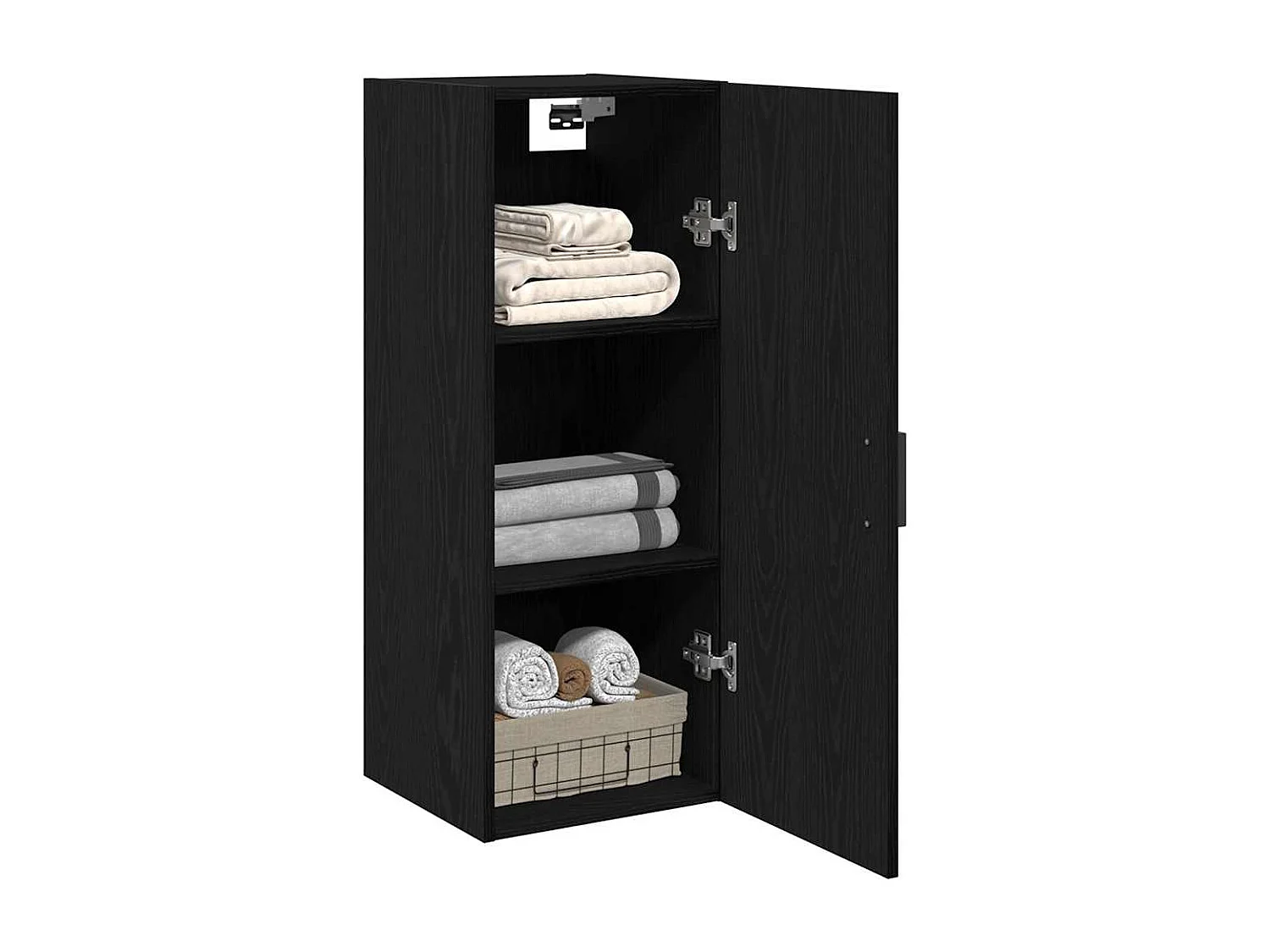 Armoire murale en chêne noir 34,5 x 34 x 90 cm Bois d'ingénierie