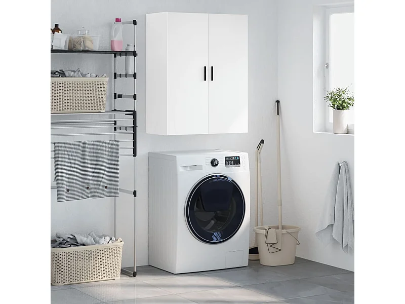 Armoire murale blanc 69,5x34x90 cm