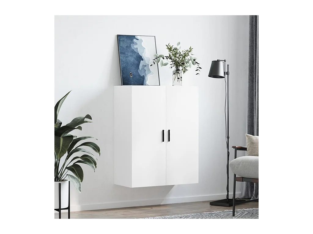Armoire murale blanc 69,5x34x90 cm