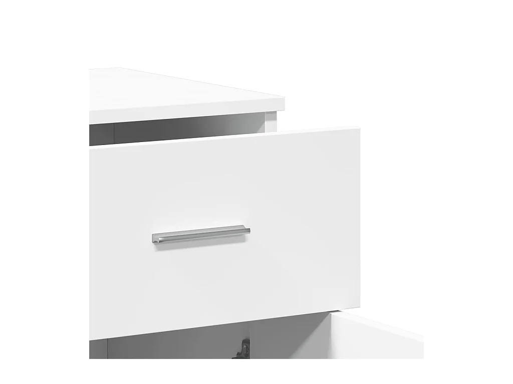 Buffet blanc 79x38x80 cm bois d’ingénierie