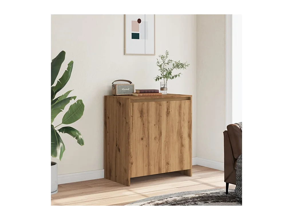 Credenza artigianale in rovere 70x41x75 cm in legno ingegnerizzato