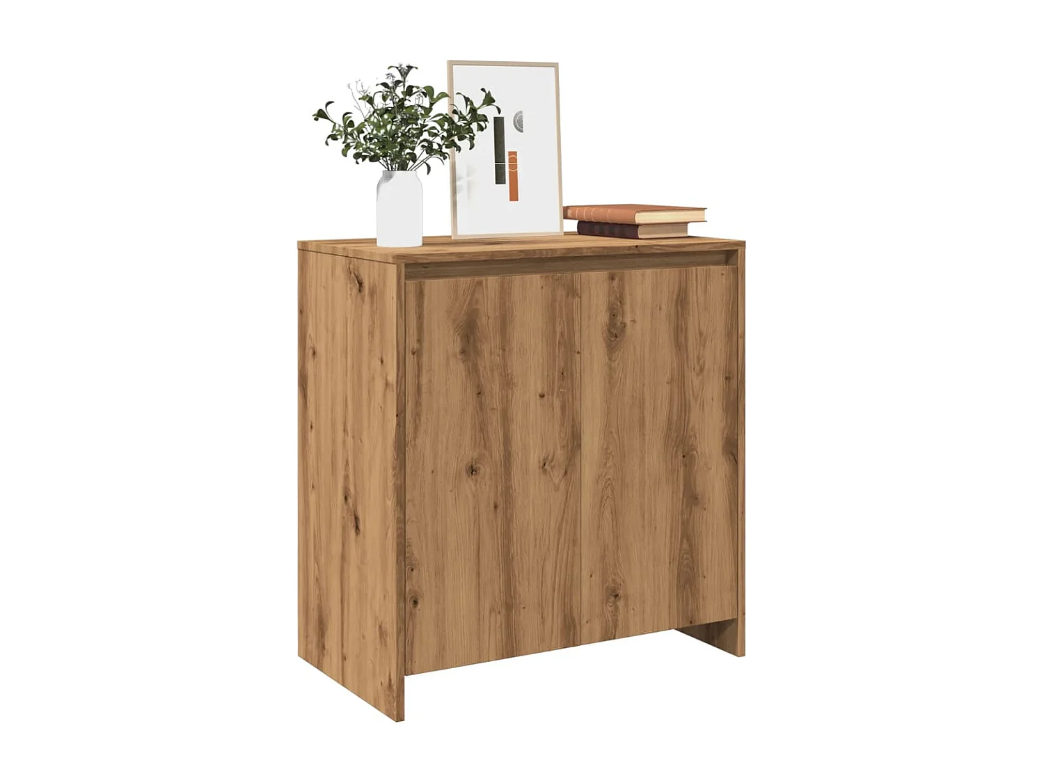 Credenza artigianale in rovere 70x41x75 cm in legno ingegnerizzato
