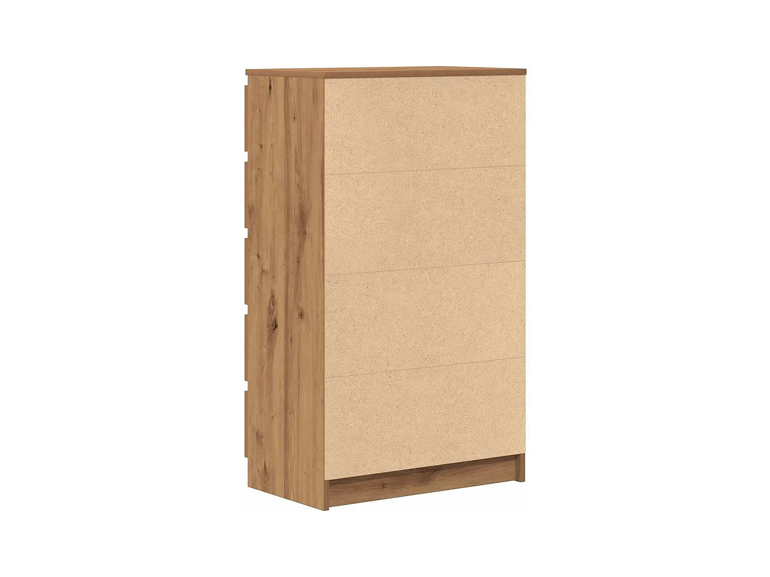 Commode chêne artisanal 60x36x103 cm bois d'ingénierie