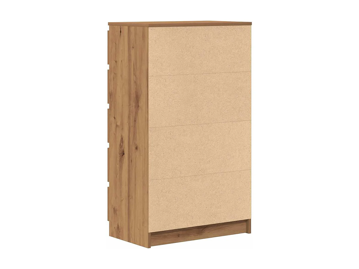 Cassettiera artigianale in rovere 60x36x103 cm in legno ingegnerizzato