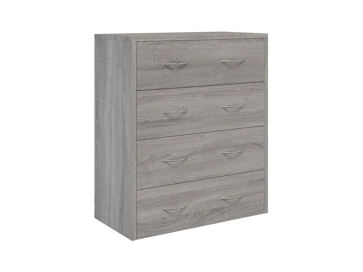 Buffet avec 4 tiroirs 60x30,5x71 cm Sonoma gris
