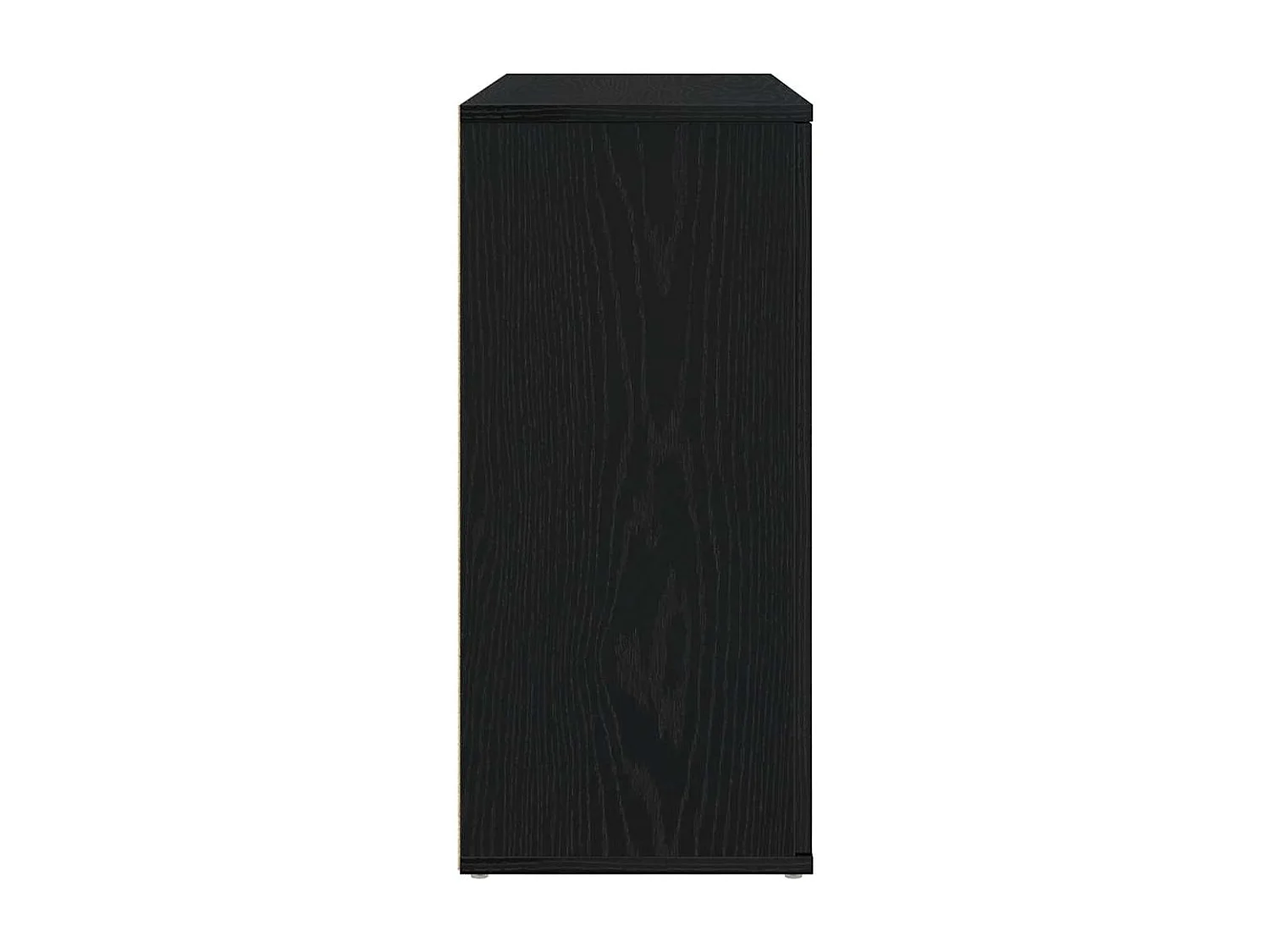 Buffet chêne noir 91x29,5x65 cm bois d'ingénierie