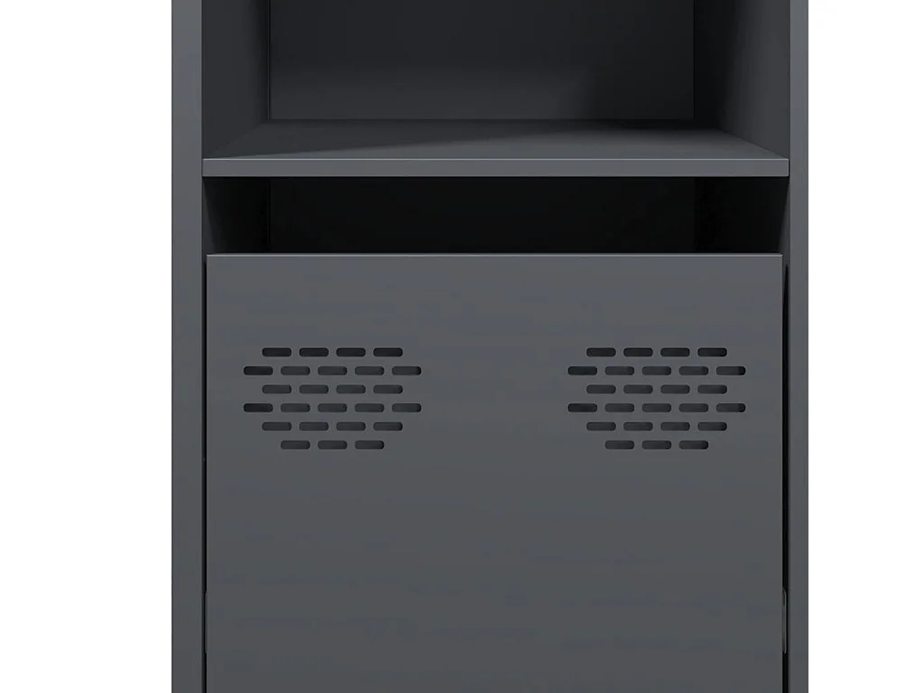 Buffet anthracite 135x39x73,5 cm acier laminé à froid