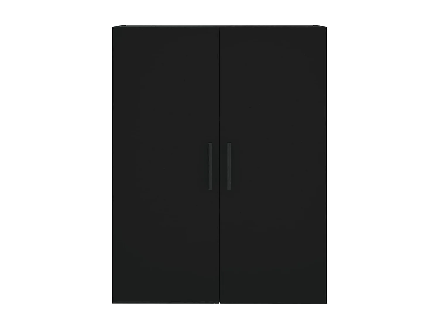 Buffet haut Noir 69,5x34x180 cm Bois d'ingénierie