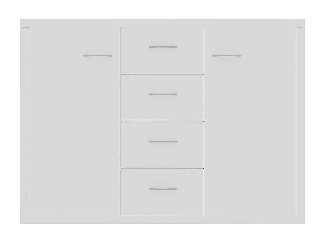 Buffet Blanc 88x30x65 cm Bois d'ingénierie