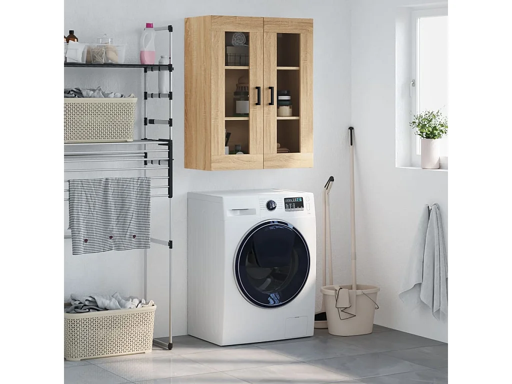 Armoire murale chêne sonoma 69,5x34x90 cm