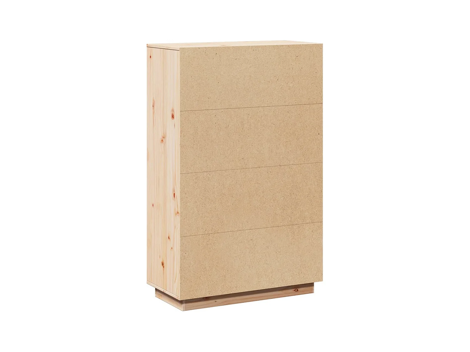 Hoog dressoir 74x35x117 cm Massief grenenhout