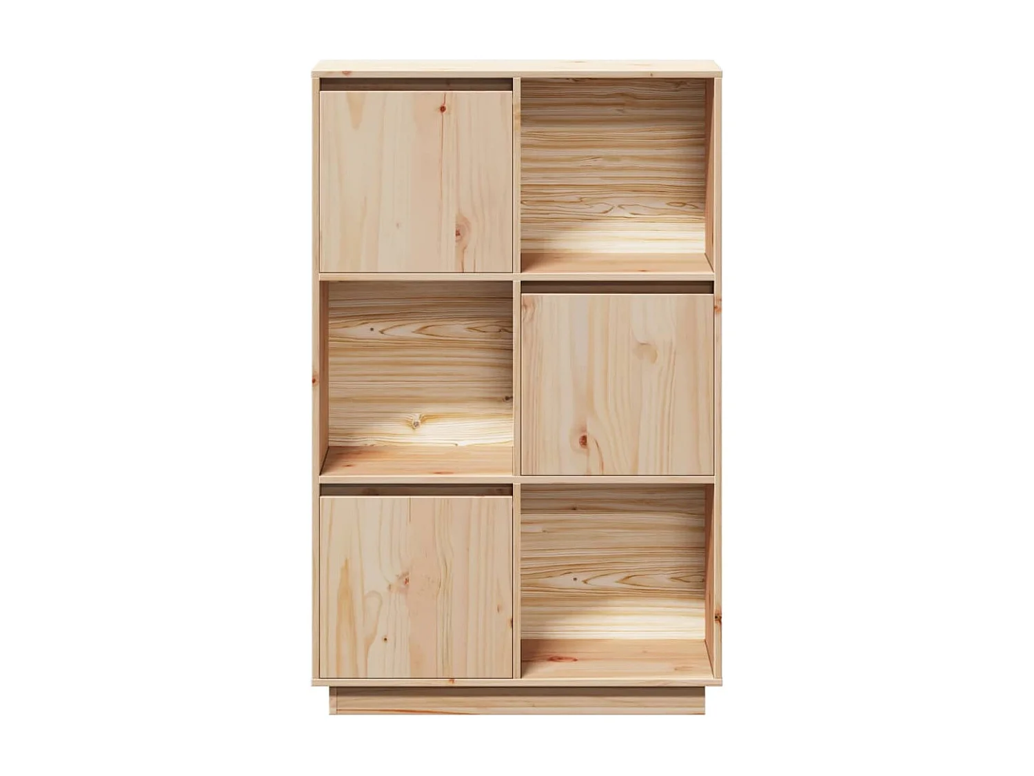 Buffet haut 74x35x117 cm Bois massif de pin
