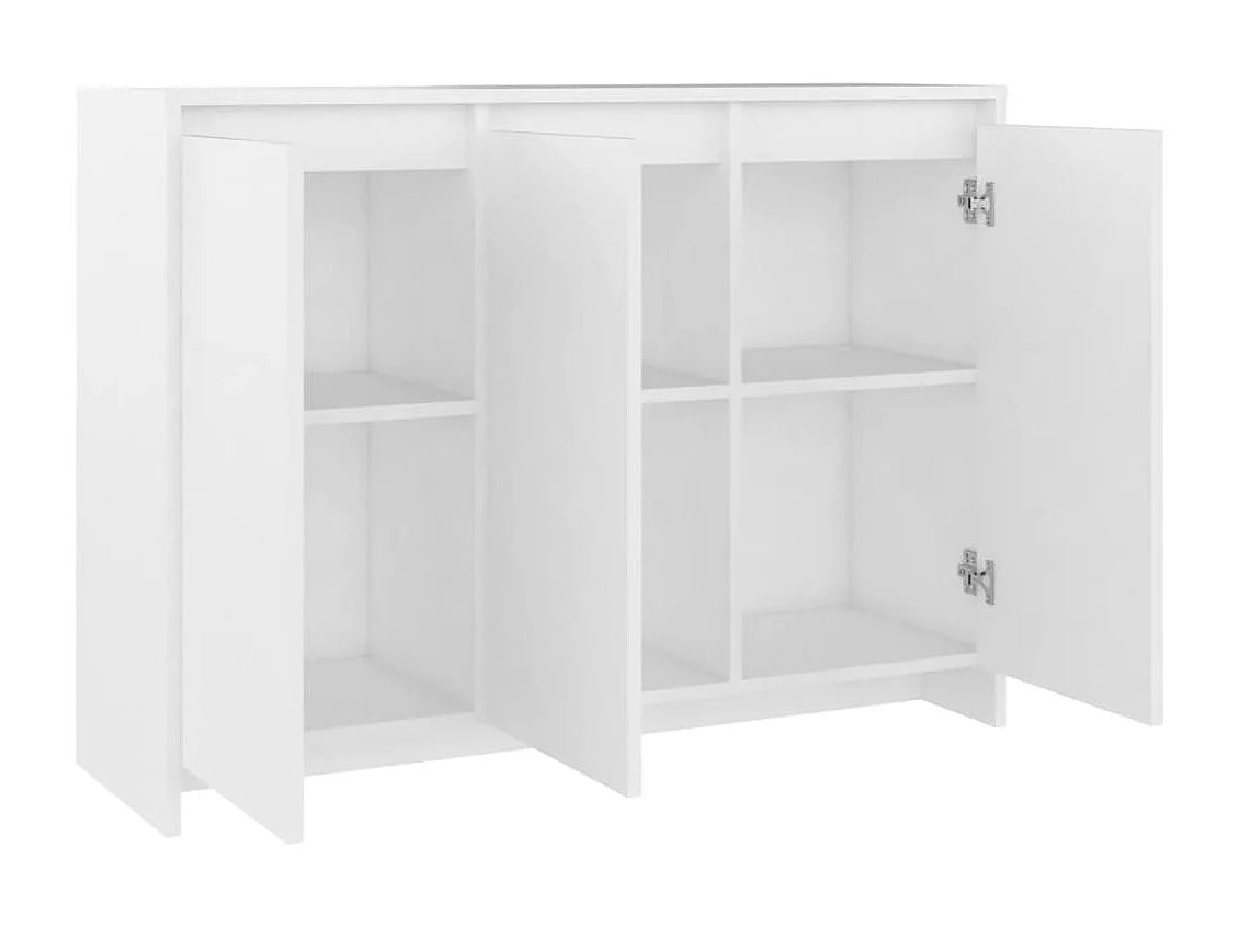 Credenza bianca 102x33x75 cm in legno ingegnerizzato